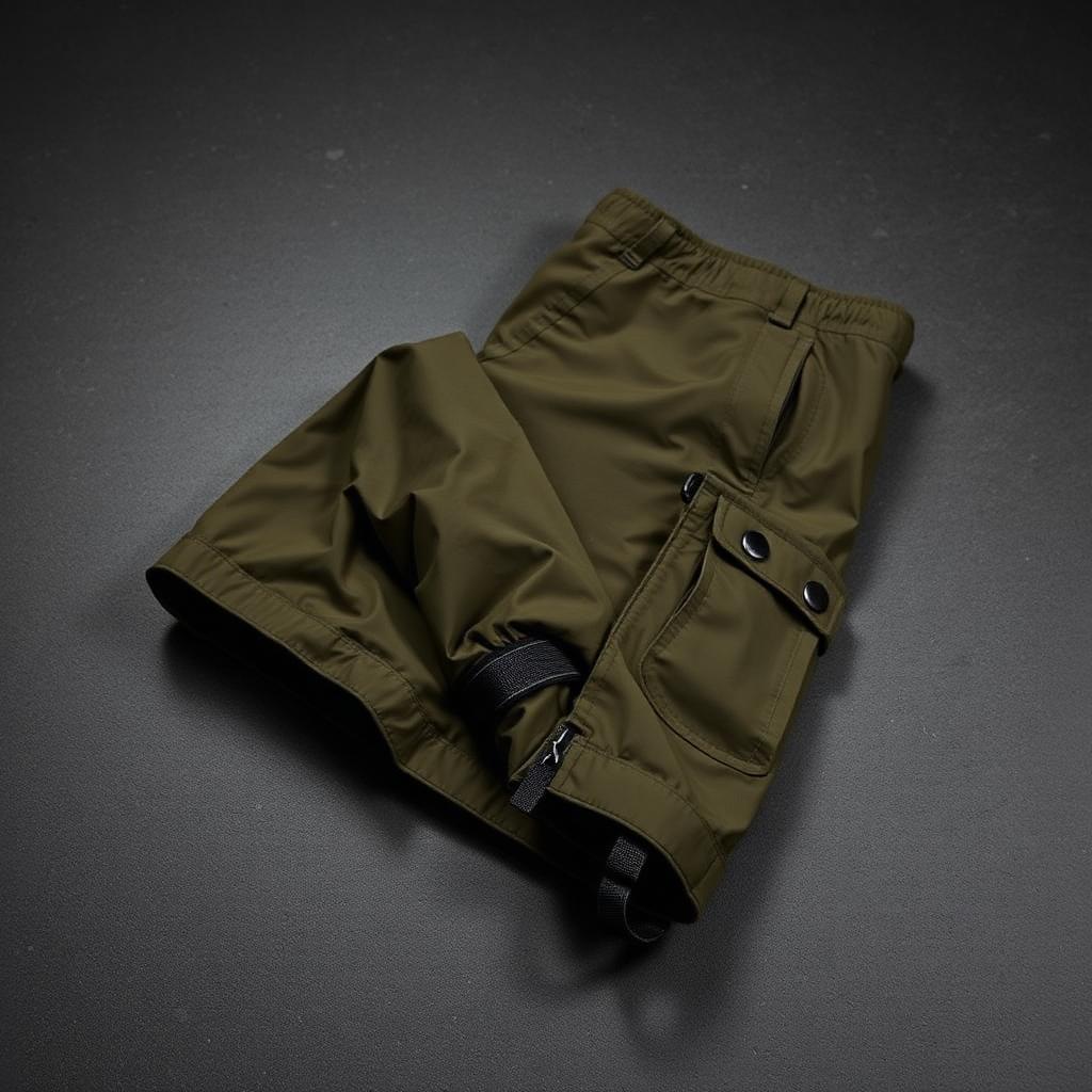"Solstice" Embroidered Tech Cargo Pants